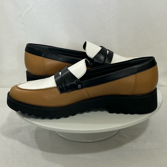 Franco Sarto - Women’s Loafers in Black, White, and Tan - Picture 7 of 15